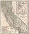 1920 Clason Map of California
