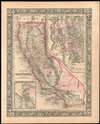 1866 Mitchell Map of California