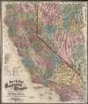 1873 Holt and Gibbes Pocket Map of California and Nevada