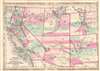 1863 Johnson Map of California, Nevada, New Mexico, Arizona, Colorado and Utah