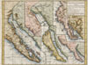 1772 Vaugondy / Diderot Map of California in five states, California as Island.