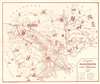 1950 Service Geographique Pictorial Tourist Map of Cambodia