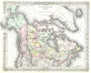 1855 Colton map of Canada