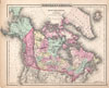 1857 Colton Map of Canada and Alaska