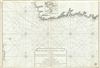 1784 James Cook Nautical Map of Southwest Newfoundland, Canada