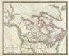 1835 Hall Map of British North America or Canada