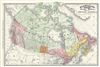1893 Rand McNally Map of Canada or British America