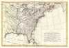1778 Bonne Map of Louisiana and the British Colonies in North America