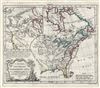 1778 Vaugondy Map of North America w/ De Fonte Discoveries and Sea of the West