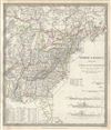1834 S.D.U.K. Map of Canada and the United States