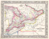 1864 Mitchell Map of Ontario, Canada