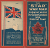 1918 Montreal Star World War I Map of France and Belgium (Western Front)