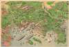 Relief Map of Cannes and surrounding country. / Carte en Relief de Cannes et Environs. - Main View Thumbnail