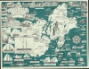 1947 O'Toole Pictorial Map of Cape Ann, Essex County, Massachusetts