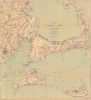 1902 Walker Cycling Map of Cape Cod, Nantucket, Martha's Vineyard, Massachusetts