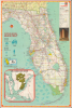 1966 Gulf American Land Corp. / Gousha Map of Cape Coral, Florida