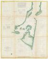 1855 U.S. Coast Survey Map of Cape Fear, North Carolina