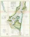 1857 U.S. Coast Survey Map of Cape Fear, North Carolina