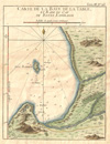 1764 Bellin Map of Table Bay, Cape Town, South Africa