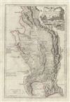 1789 Delarochette Map of the Cape of Good Hope, South Africa