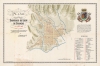 1810 / 1910 Mendoza Solar Map of Caracas, Venezuela