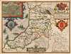 1627 John Speed County Map of Cardiganshire