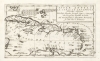 1689 Coronelli map of the Caribbean Islands