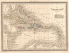 1852 Vuillemin Map of the Caribbean and West Indies