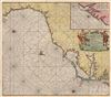 1687 Van Keulen Map of Carolina, Georgia, Virginia, and Florida