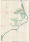 1862 U.S. Coast Survey Map of the Carolina and Virginia Coast (Pamlico Sound, Albemarle Sound)