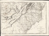 1801 Italian Map of the Carolinas, Eastern Seaboard