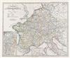 1854 Spruner Map of Holy Roman Empire (Germany, France)