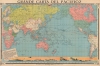 1942 Visceglia World War II Italian Fascist Propaganda Map of the Pacific