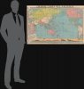 1942 Visceglia World War II Italian Fascist Propaganda Map of the Pacific
