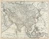 1723 Delisle Map of Asia (Showing Sea of Korea)