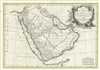 1770 Bonne Map of the Arabian Peninsula