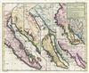 1772 Vaugondy / Diderot Map of California in five states, California as an Island