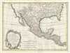 1771 Bonne Map of Mexico (Texas), Louisiana and Florida