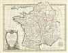 1773 Bonne Map of Gaul (Gallia) or France in Ancient Roman Times