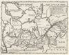 1715 Lahontan Map of the Great Lakes, Canada, and the Upper Mississippi