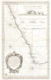 1754 Depot de la Marine Map of the Southwest Coast of Africa