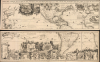 1719 Chatelain Magnificent Map of the Americas and the Pacific