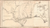 1752 Anville Map of the Gulf Coast and Mississippi River Delta