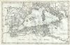 1770 Delisle de Sales Map of Carthage (North Africa, Spain, Italy)