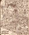 1938 Reg Manning Pictorial Map of Arizona