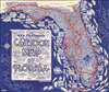 1938 Friedman Cartoon Pictorial Map of Florida