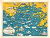 1950 Snow and Hill Map of Casco Bay, Portland Area, Maine