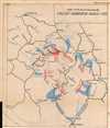 1950 Serbian Battle Map of the Fifth Enemy Offensive During World War II