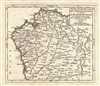 1749 Vaugondy Map of Castile, Spain and Santiago de Compostela