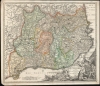 1707 Homann Map of Catalonia, Spain
